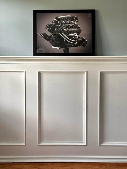 RA166E - Honda V6 Turbo F1 Engine Poster