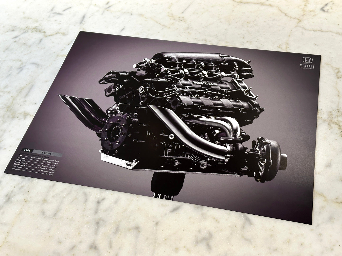 RA166E - Honda V6 Turbo F1 Engine Poster