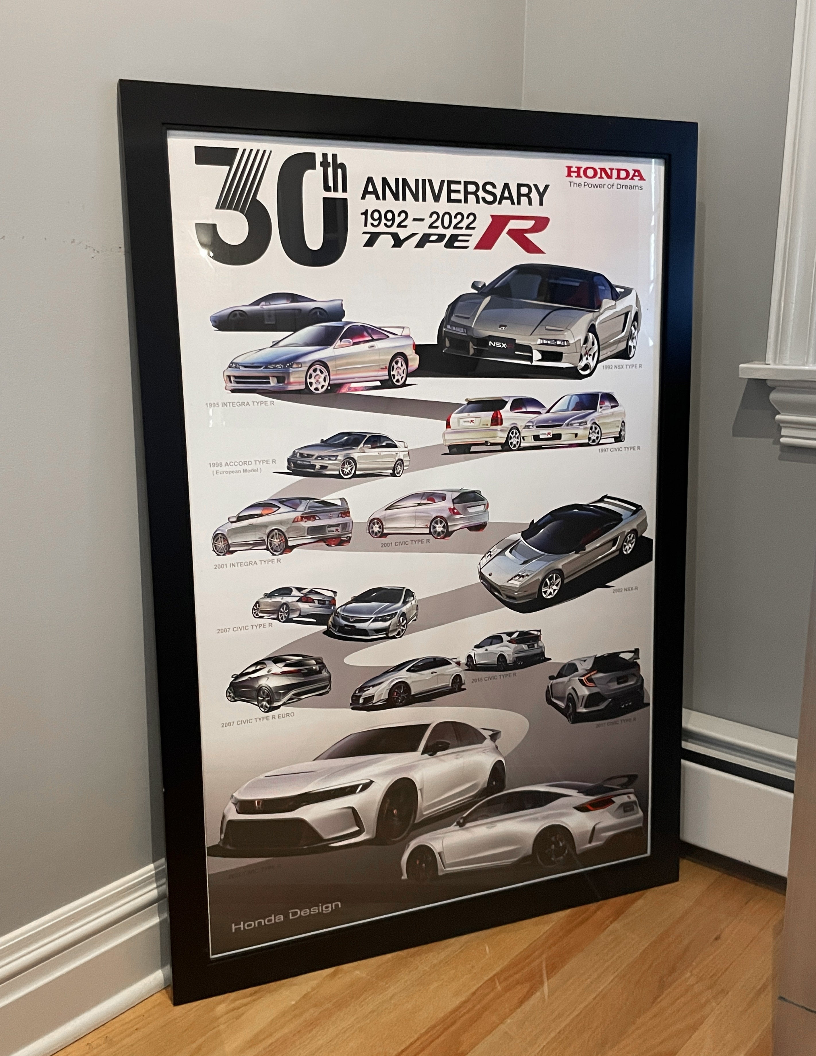 30th Anniversary Type R Poster - White – Vintage Culture